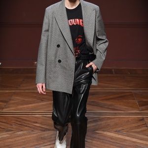 Wooyoungmi Checker Blazer Brown _ Size 50 (105)